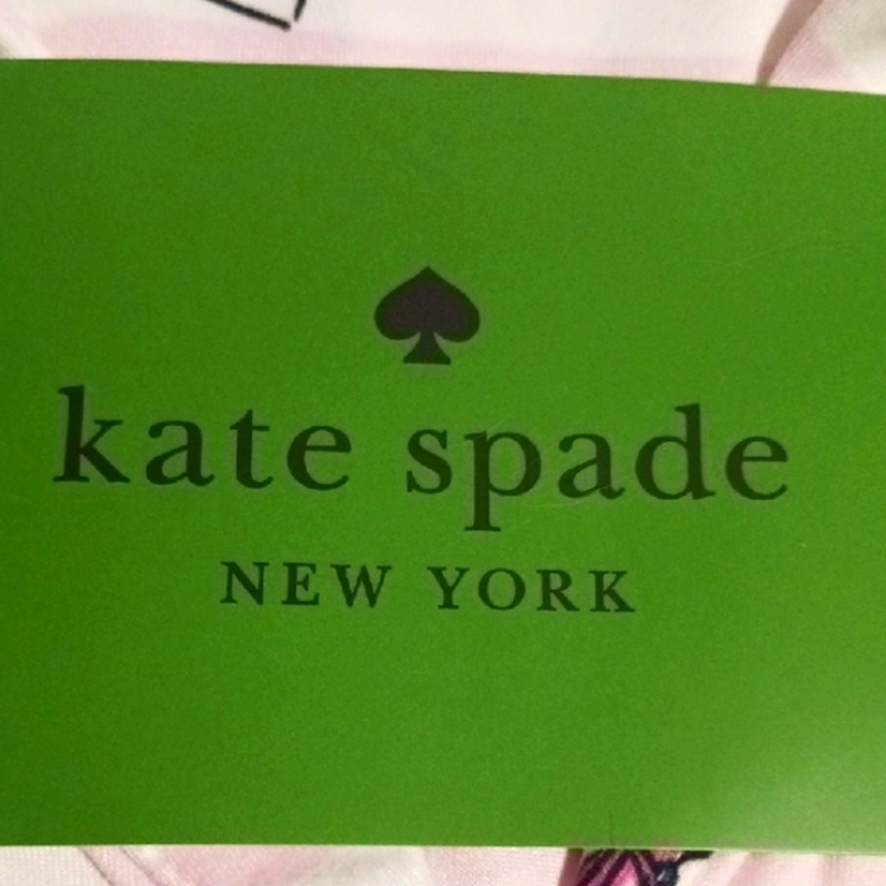 Kate Spade Light Pink Stripe Festive Pajama Set XL ⛸️🎵👛💄🥂🍾🍸 - Picture 8 of 13